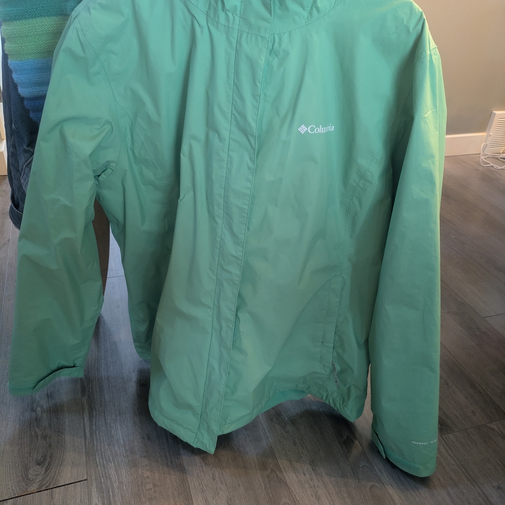 Columbia Green Raincoat